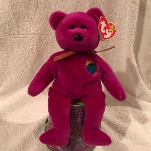 VERY RARE 1999 TY Millenium/Millennium Beanie Baby